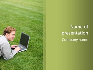 Relax Alone Person PowerPoint Template