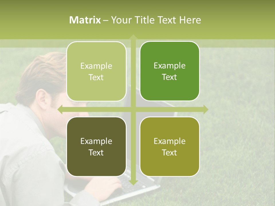 Relax Alone Person PowerPoint Template