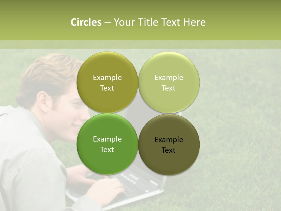 Relax Alone Person PowerPoint Template