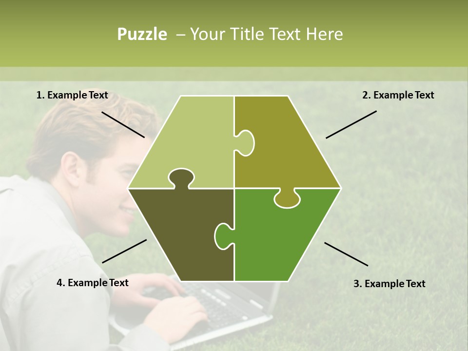 Relax Alone Person PowerPoint Template