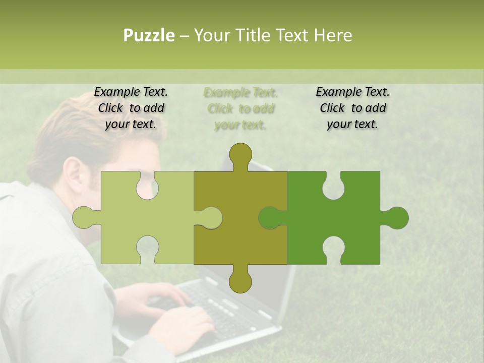 Relax Alone Person PowerPoint Template