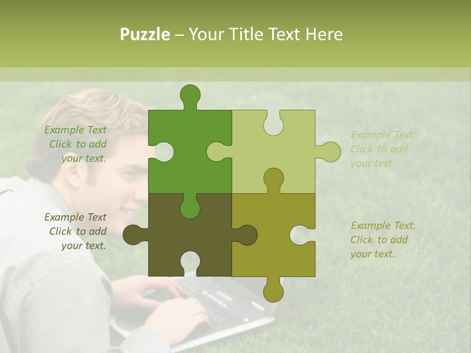 Relax Alone Person PowerPoint Template