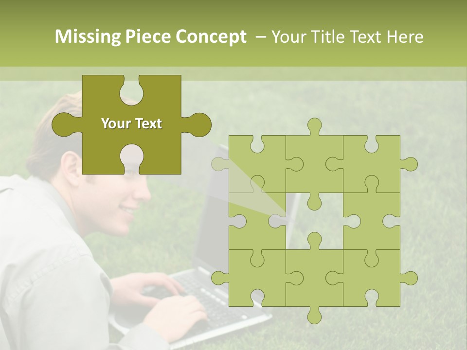 Relax Alone Person PowerPoint Template