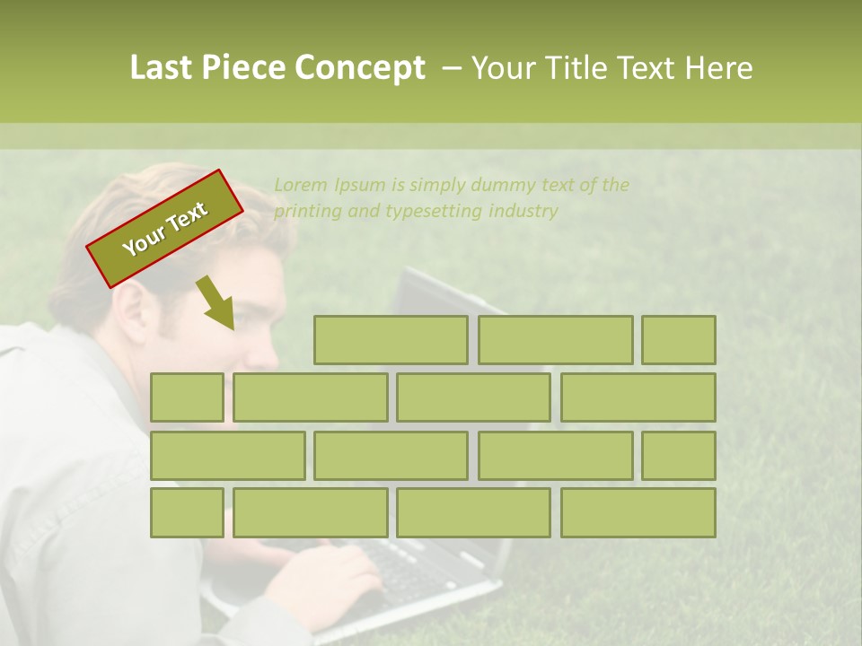 Relax Alone Person PowerPoint Template