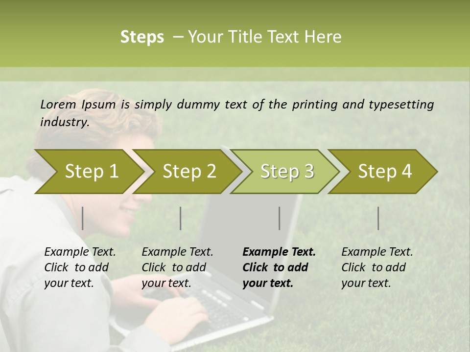 Relax Alone Person PowerPoint Template