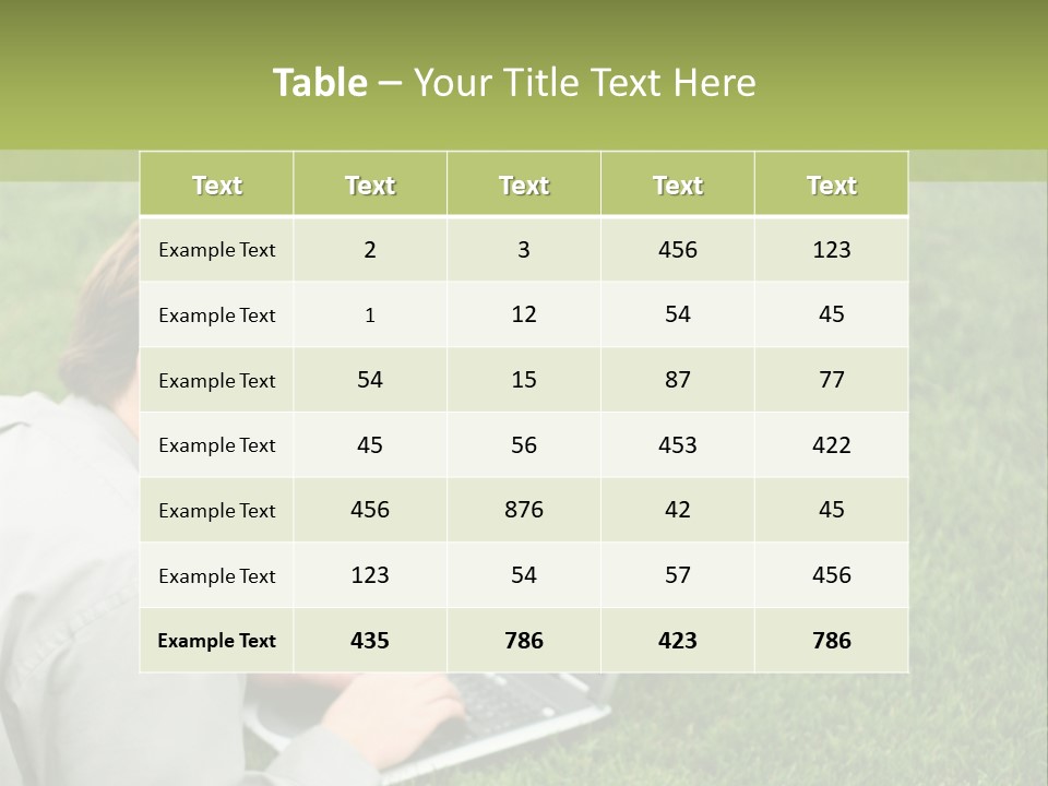 Relax Alone Person PowerPoint Template