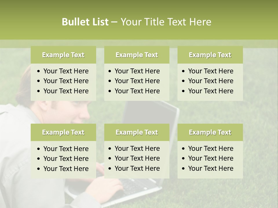 Relax Alone Person PowerPoint Template
