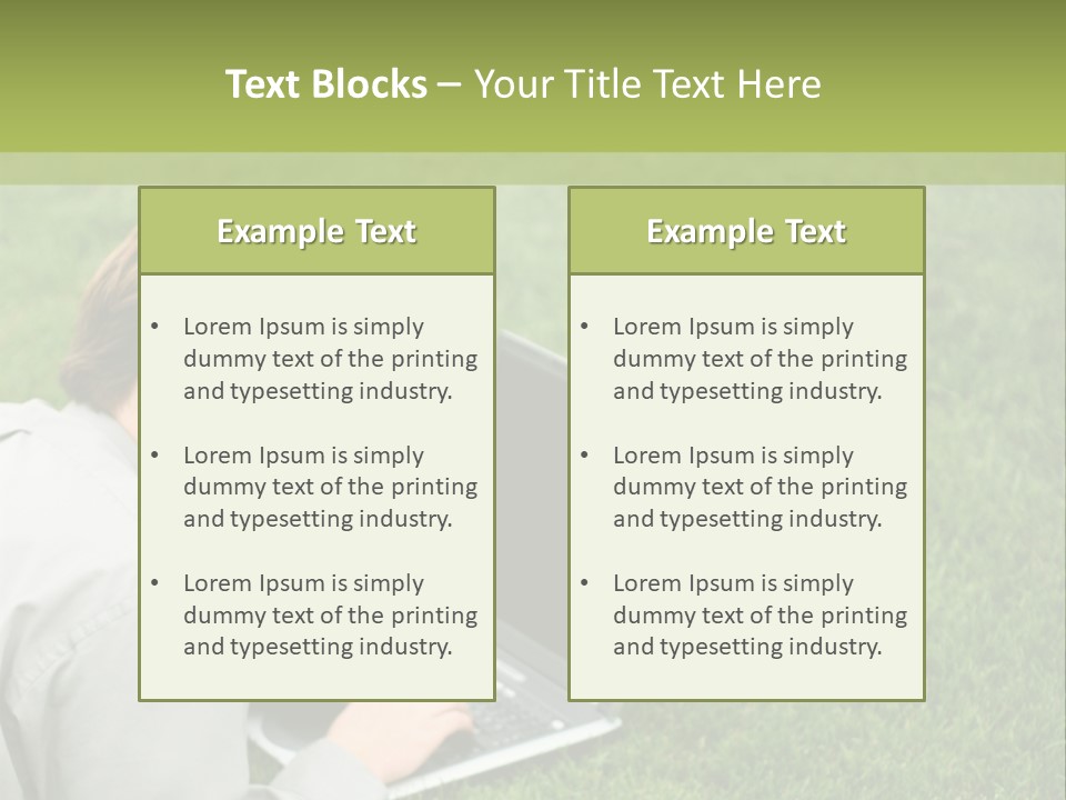 Relax Alone Person PowerPoint Template