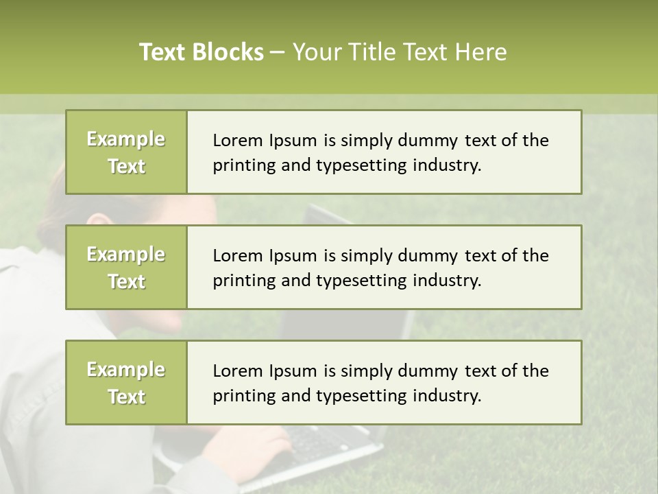 Relax Alone Person PowerPoint Template