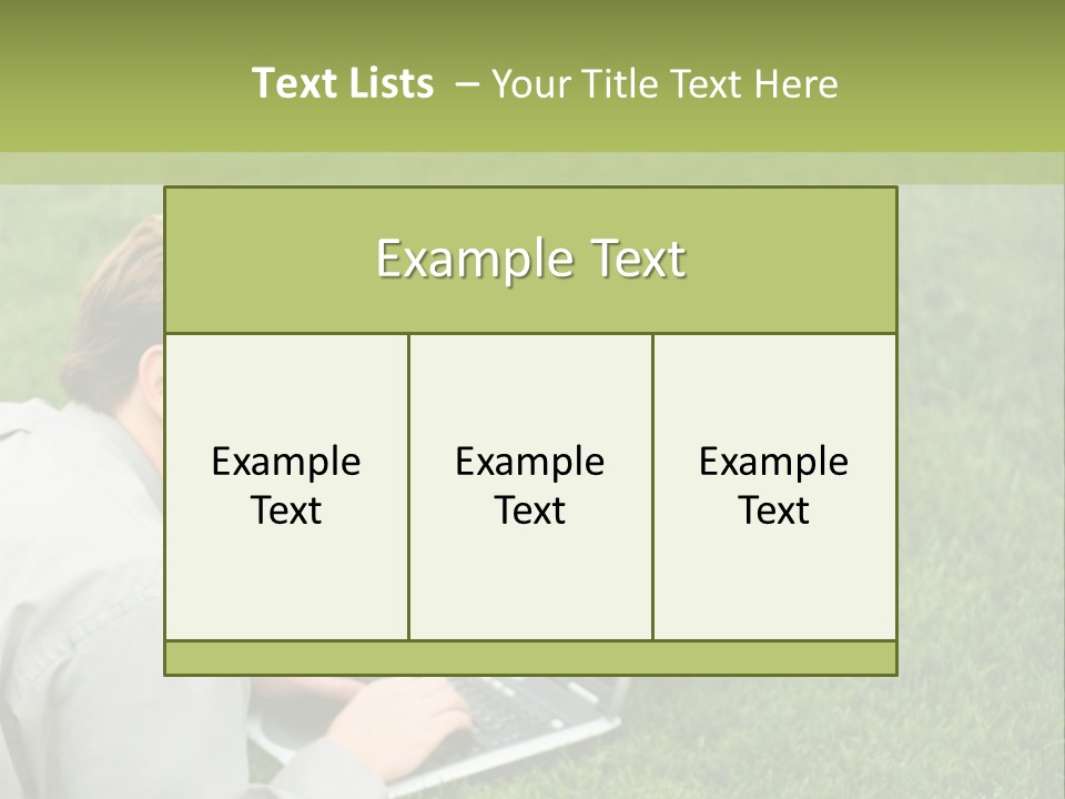 Relax Alone Person PowerPoint Template