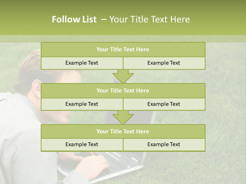 Relax Alone Person PowerPoint Template