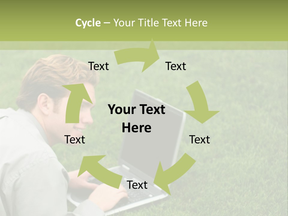 Relax Alone Person PowerPoint Template