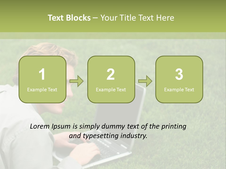 Relax Alone Person PowerPoint Template