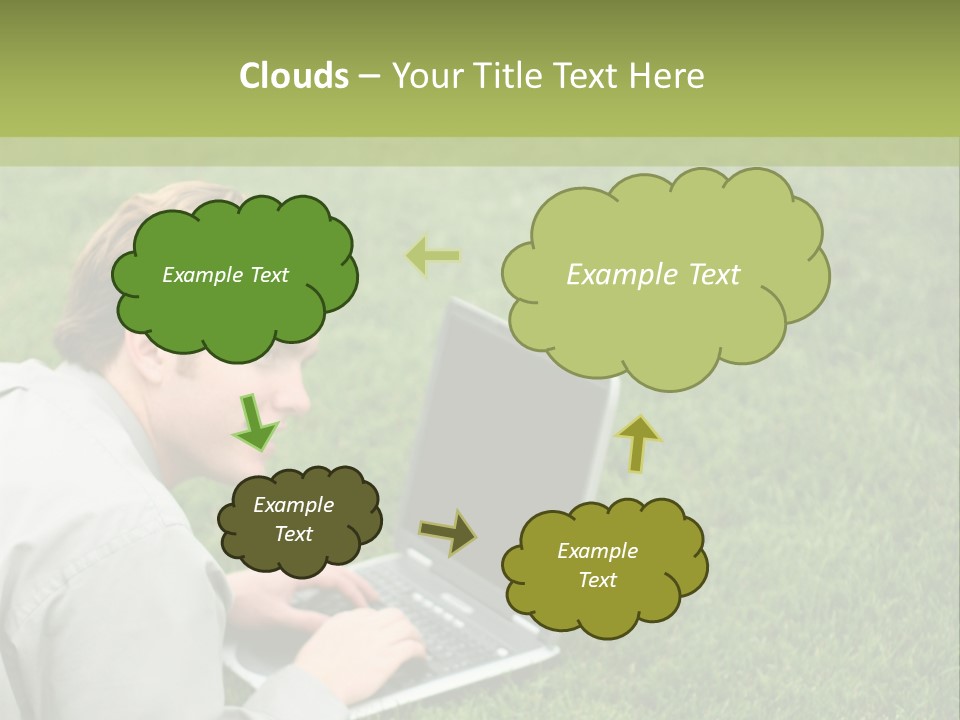 Relax Alone Person PowerPoint Template
