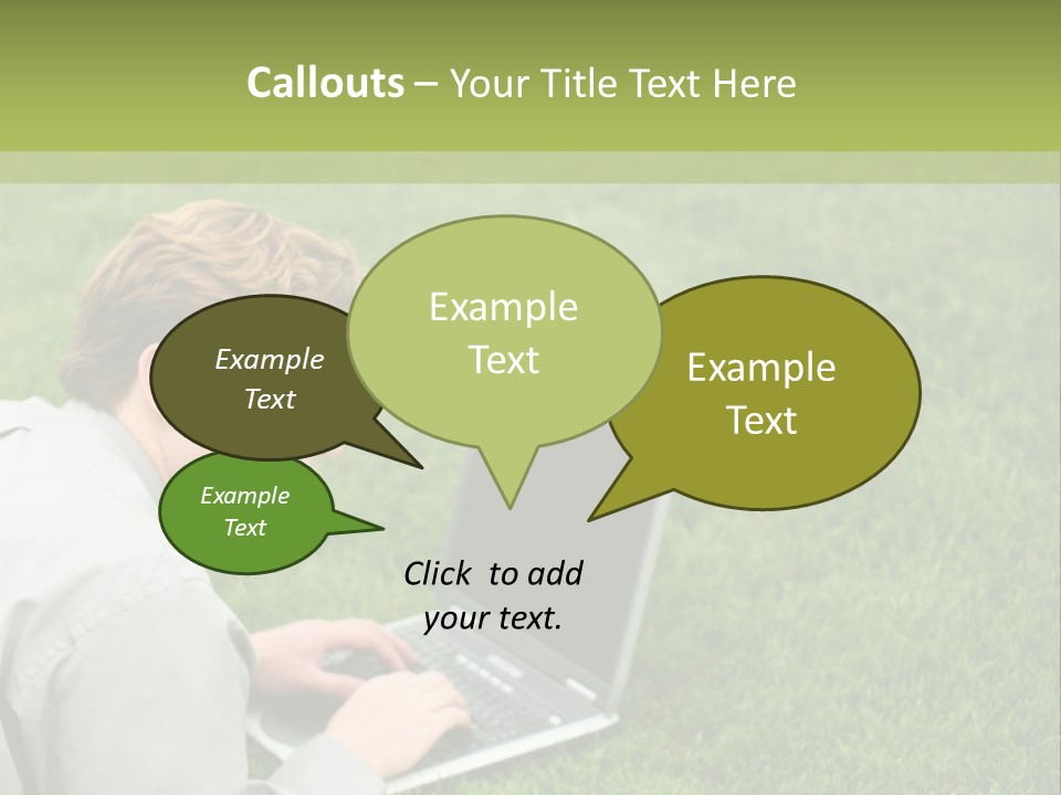 Relax Alone Person PowerPoint Template