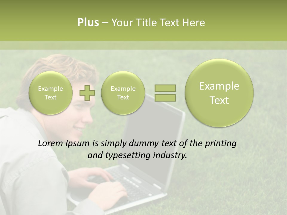 Relax Alone Person PowerPoint Template