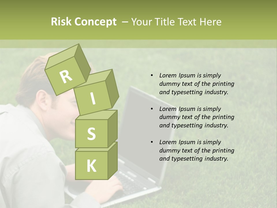 Relax Alone Person PowerPoint Template