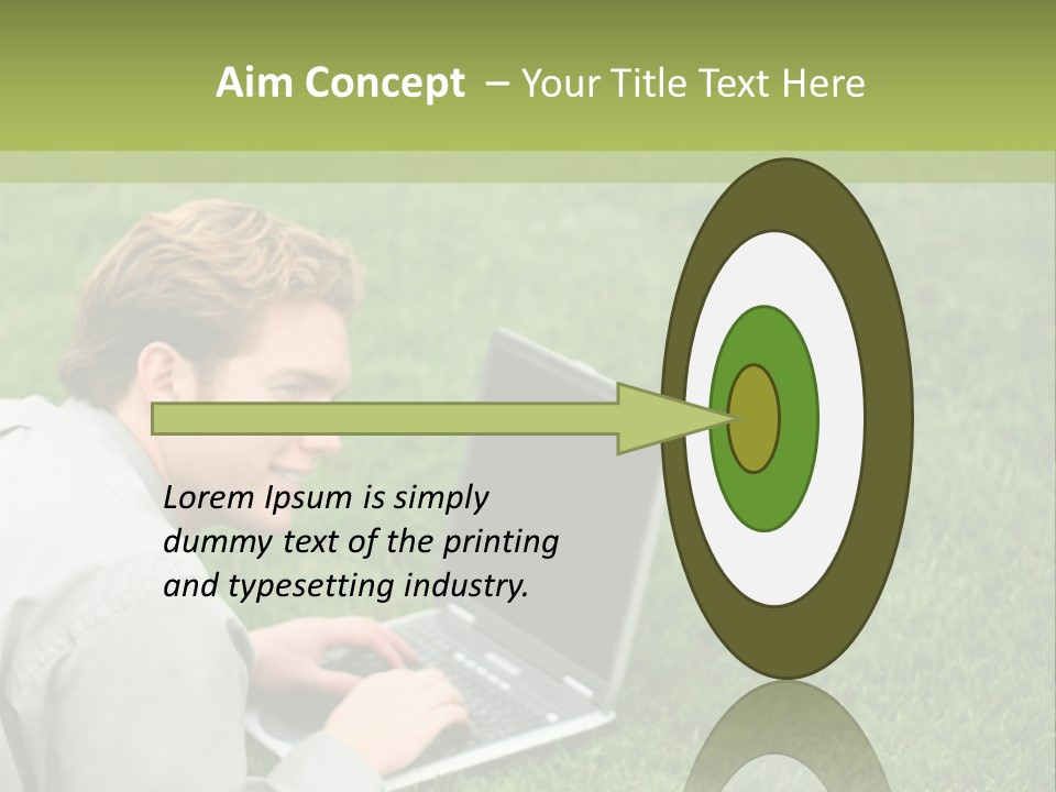 Relax Alone Person PowerPoint Template