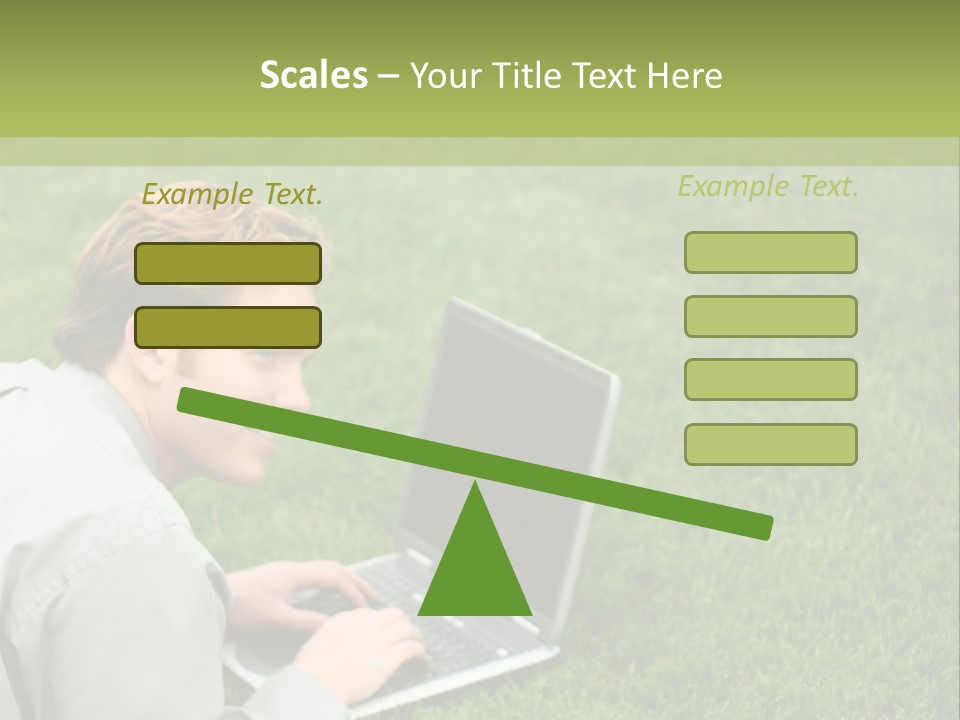 Relax Alone Person PowerPoint Template