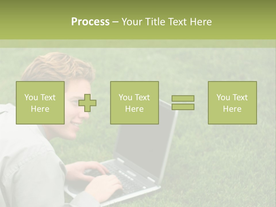 Relax Alone Person PowerPoint Template