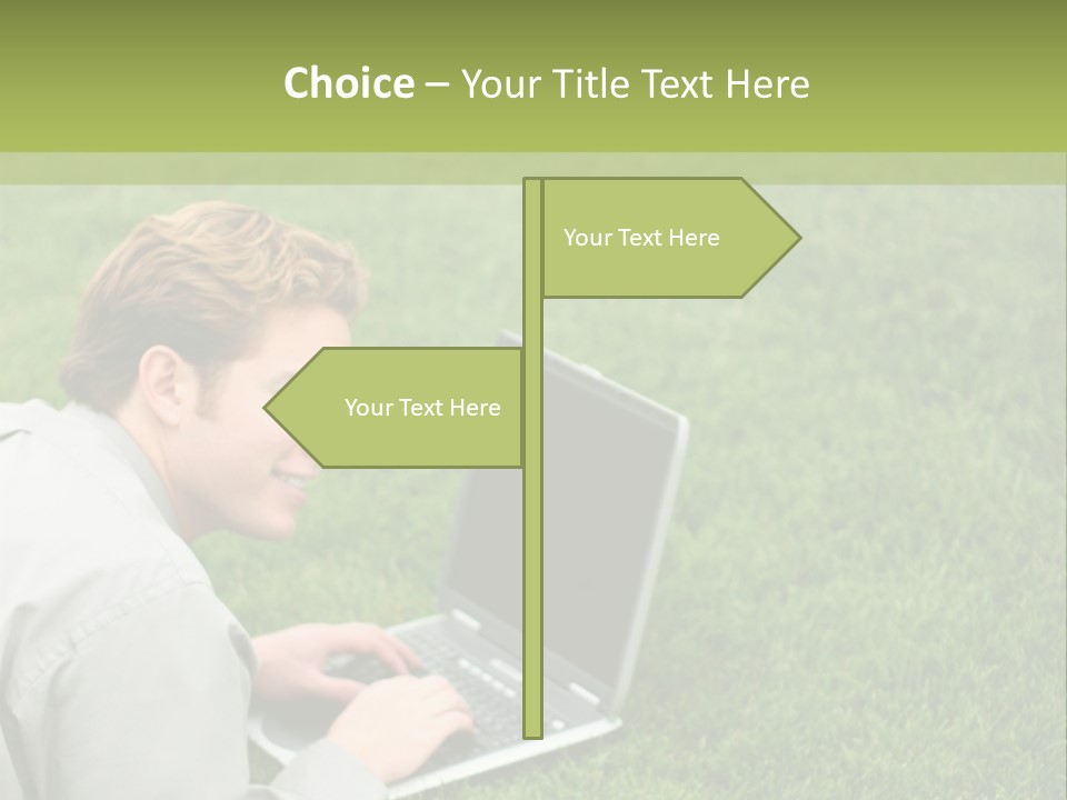 Relax Alone Person PowerPoint Template