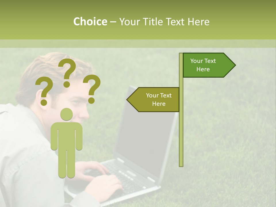 Relax Alone Person PowerPoint Template