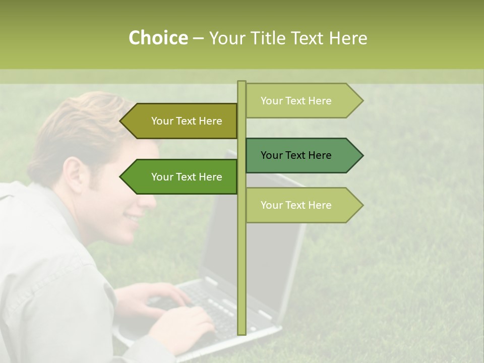 Relax Alone Person PowerPoint Template