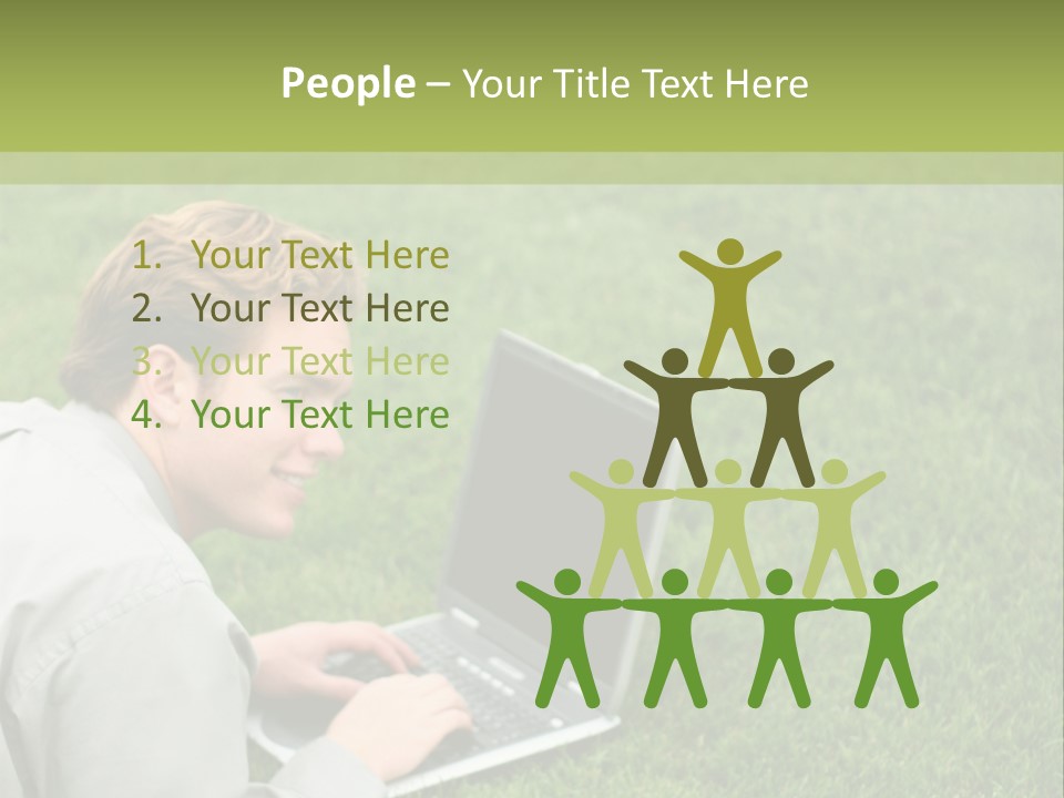 Relax Alone Person PowerPoint Template
