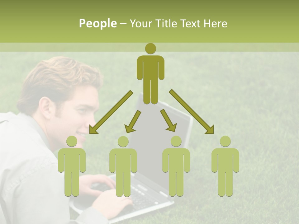 Relax Alone Person PowerPoint Template