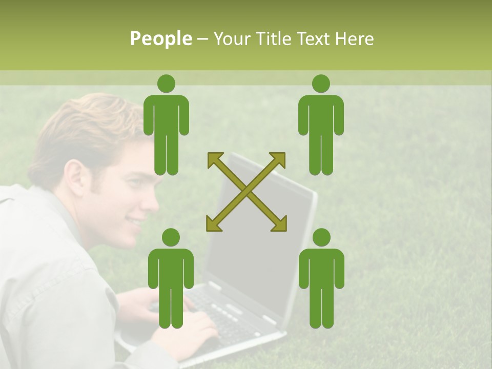 Relax Alone Person PowerPoint Template