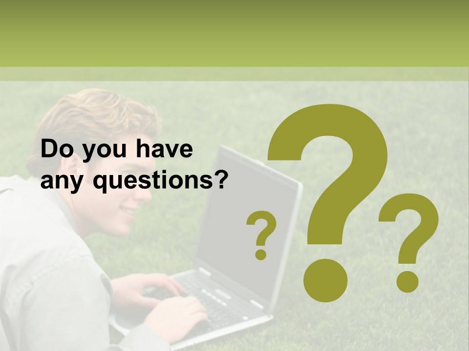 Relax Alone Person PowerPoint Template