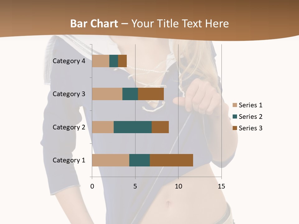 Glamourous Long Hair Head PowerPoint Template