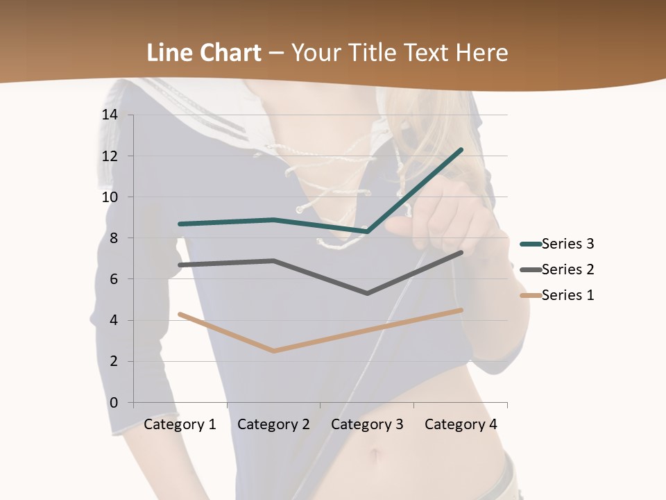 Glamourous Long Hair Head PowerPoint Template