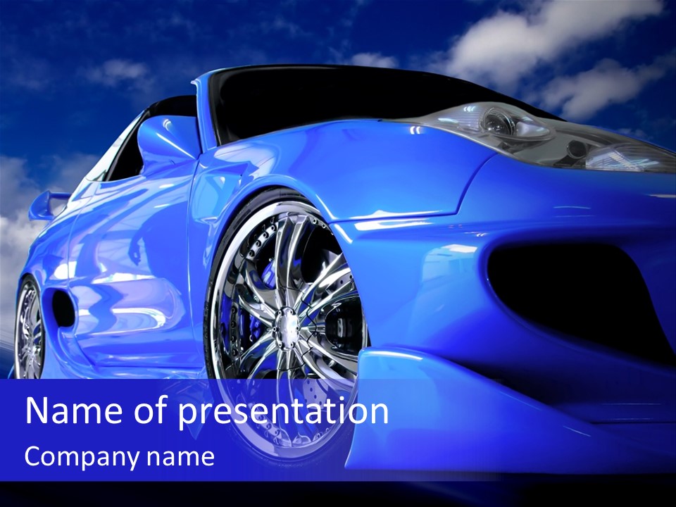 Automobile Furious Event PowerPoint Template