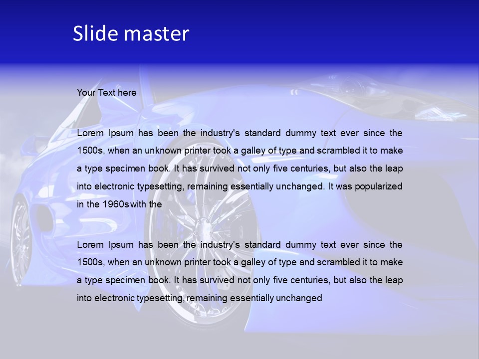 Automobile Furious Event PowerPoint Template