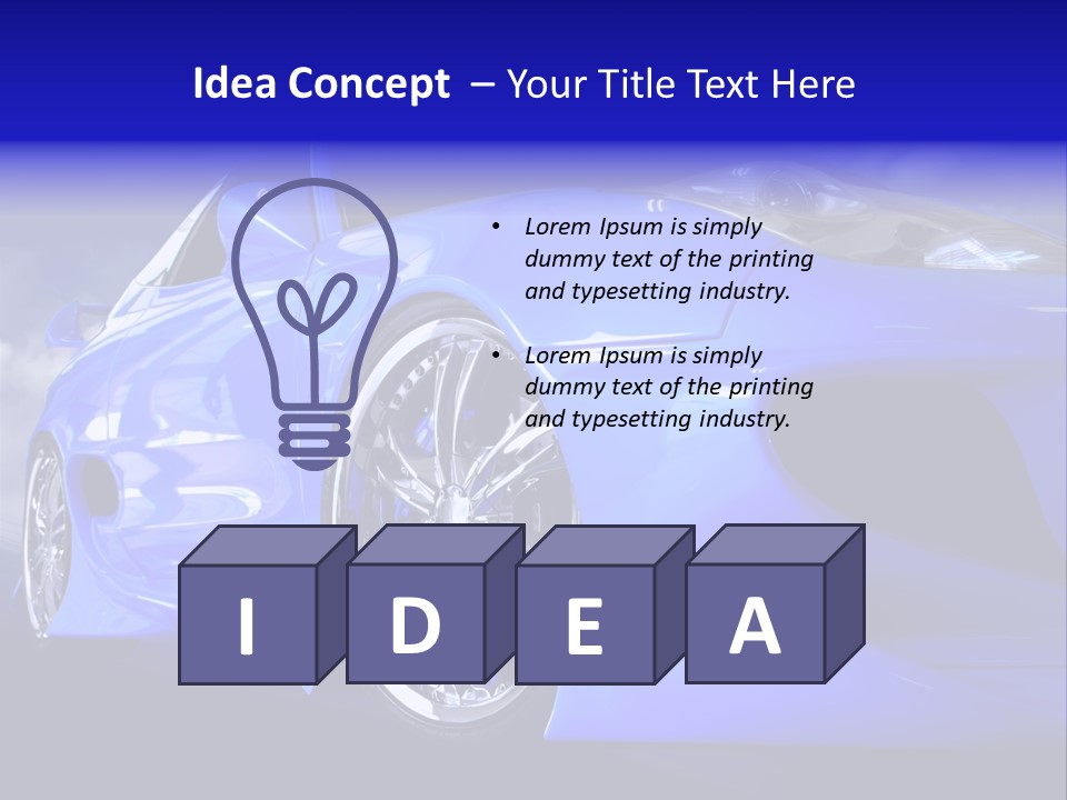 Automobile Furious Event PowerPoint Template