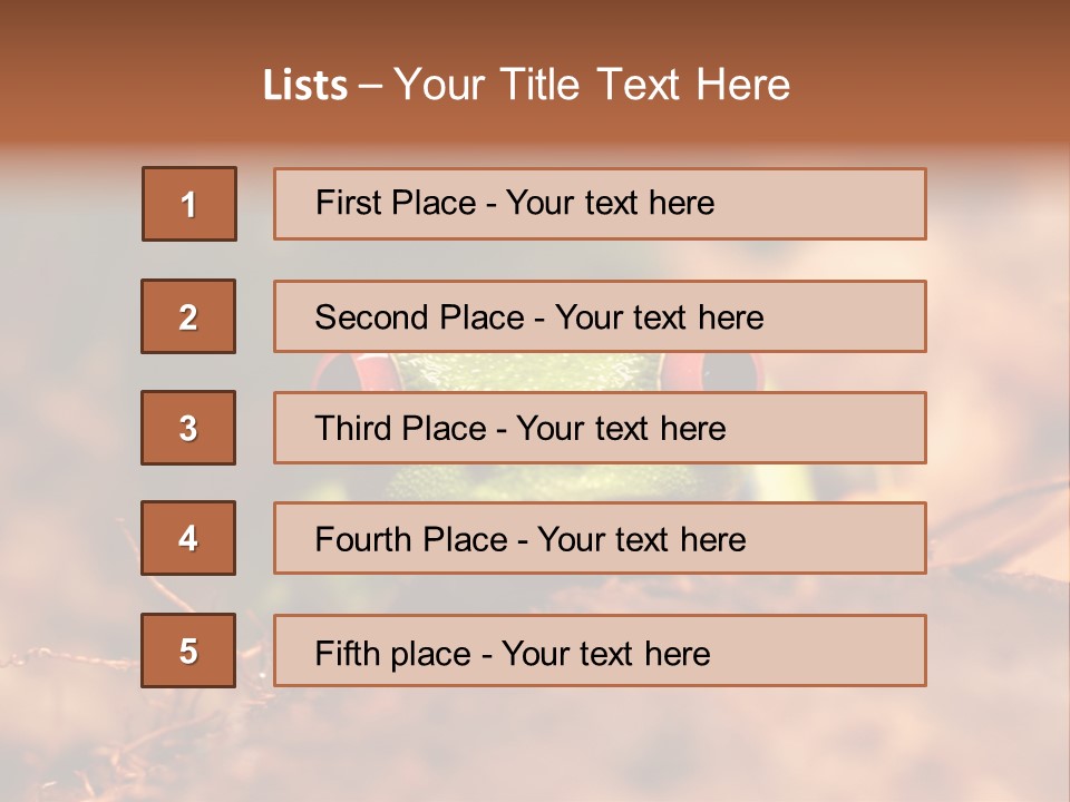 Palmer Pond Water Lily PowerPoint Template