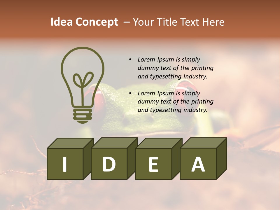 Palmer Pond Water Lily PowerPoint Template