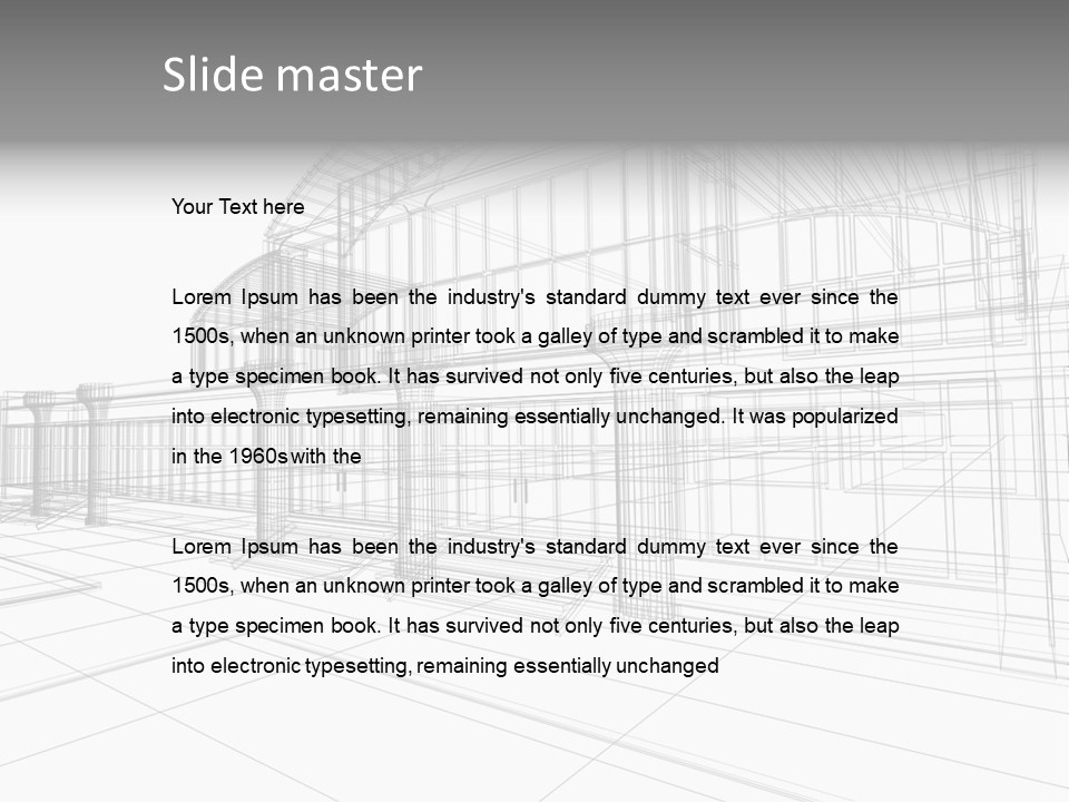 Architecture Urban Frame PowerPoint Template