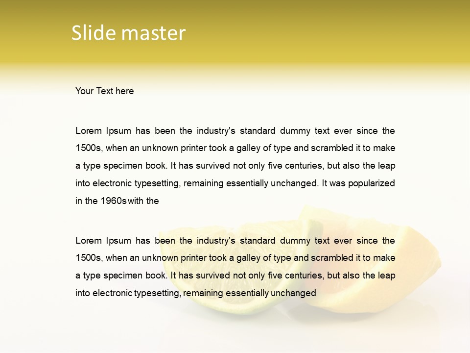 Lemon Lime Fleshy PowerPoint Template
