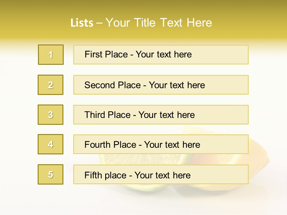 Lemon Lime Fleshy PowerPoint Template