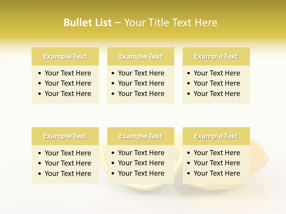 Lemon Lime Fleshy PowerPoint Template