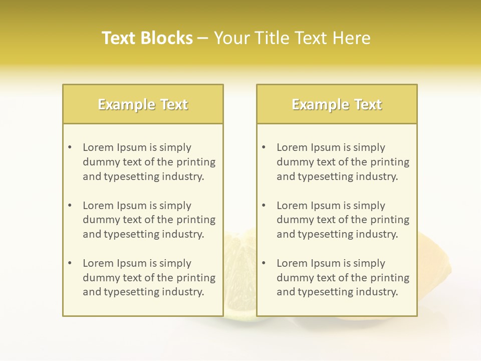 Lemon Lime Fleshy PowerPoint Template
