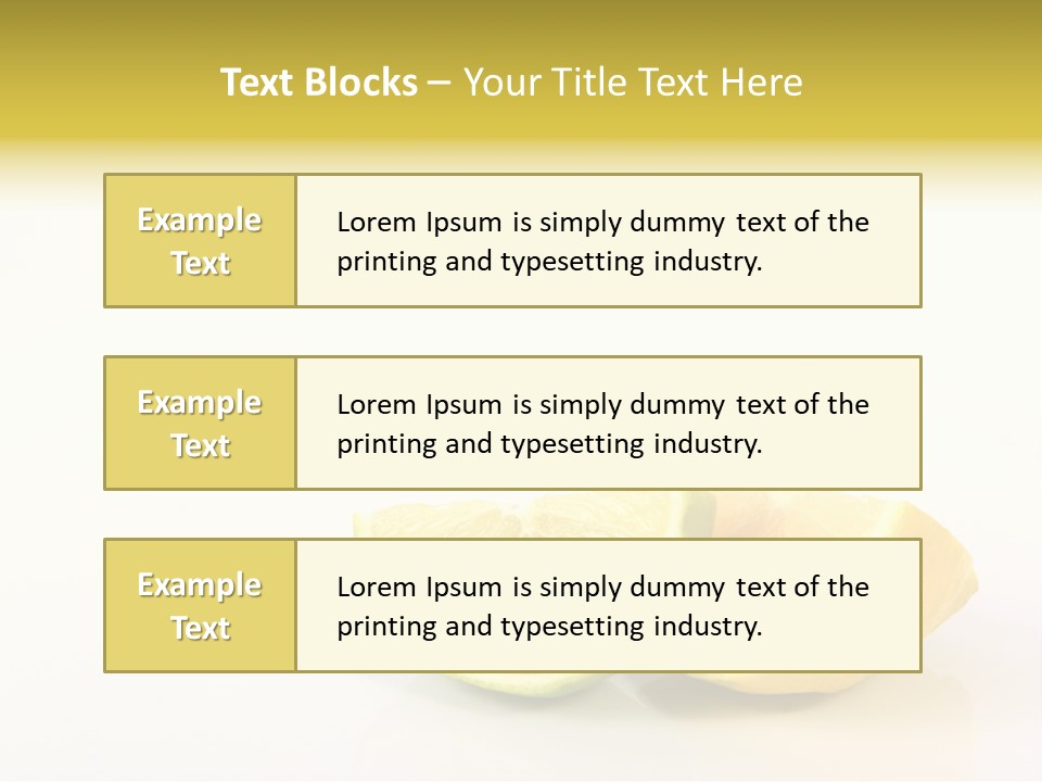 Lemon Lime Fleshy PowerPoint Template