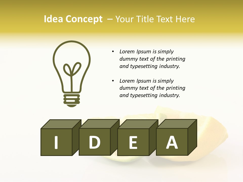 Lemon Lime Fleshy PowerPoint Template