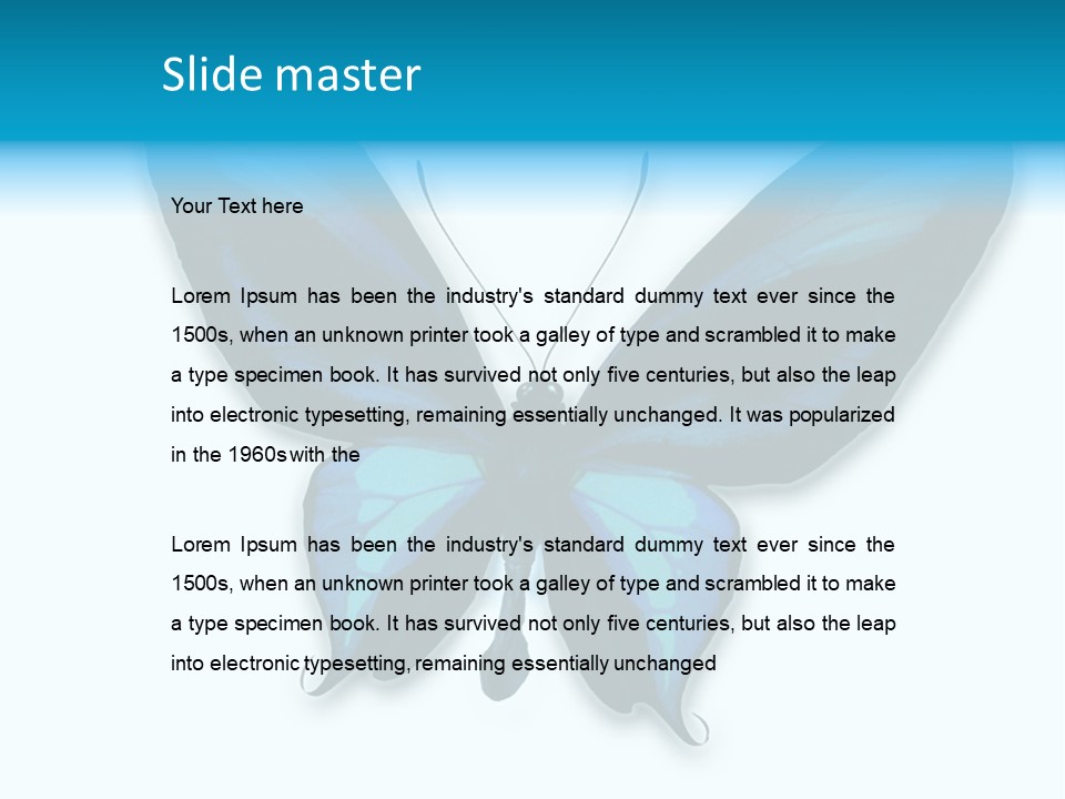 Round Insect Yellow PowerPoint Template