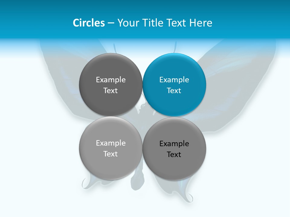 Round Insect Yellow PowerPoint Template