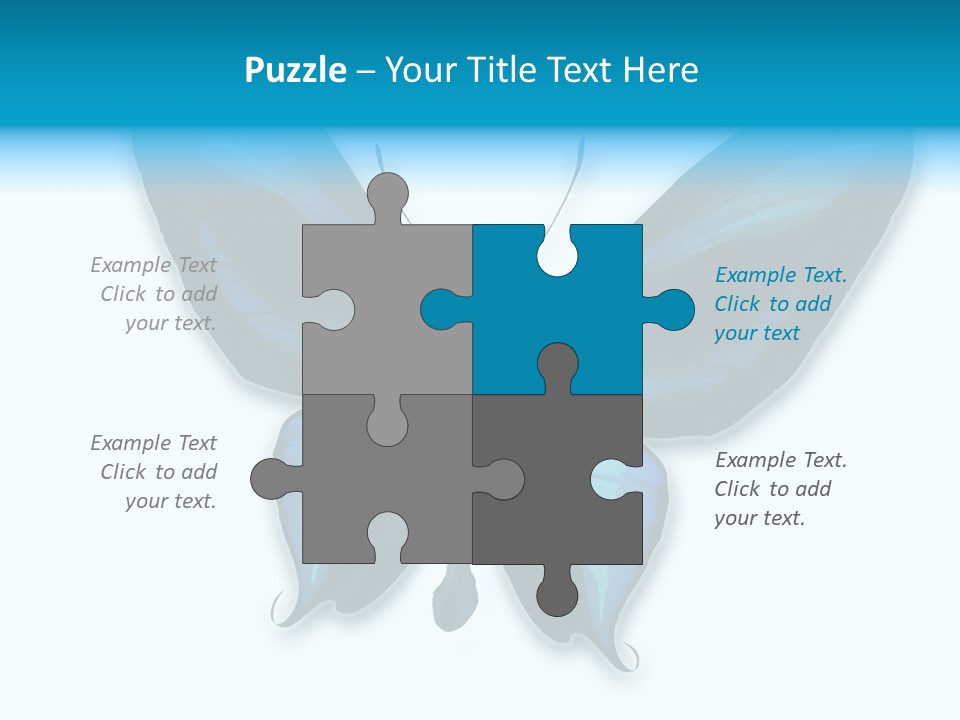 Round Insect Yellow PowerPoint Template