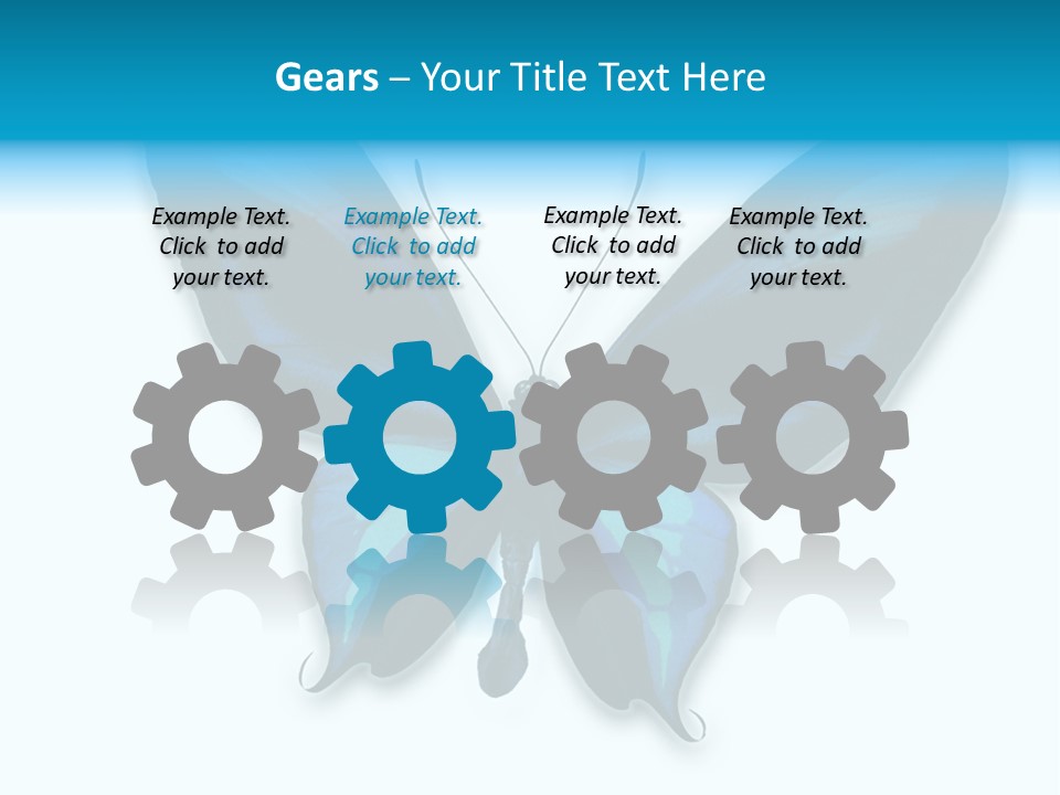 Round Insect Yellow PowerPoint Template