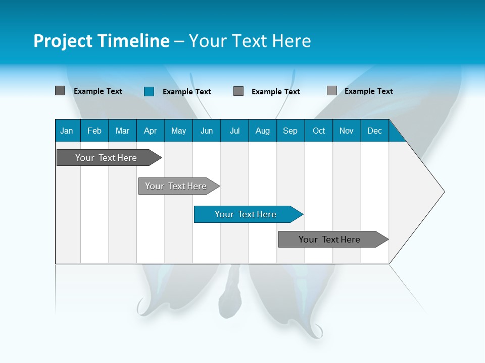 Round Insect Yellow PowerPoint Template